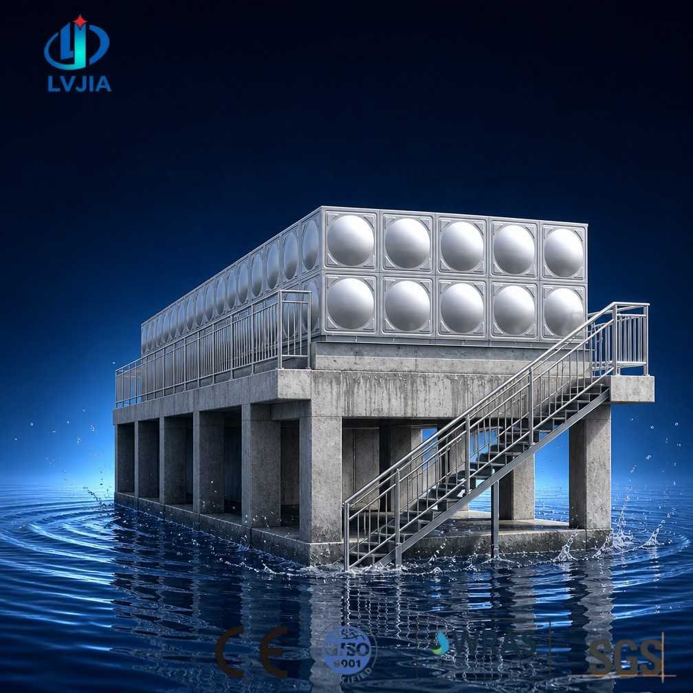 Stainless steel storage tank of 200 cubic metres at bulk capacity