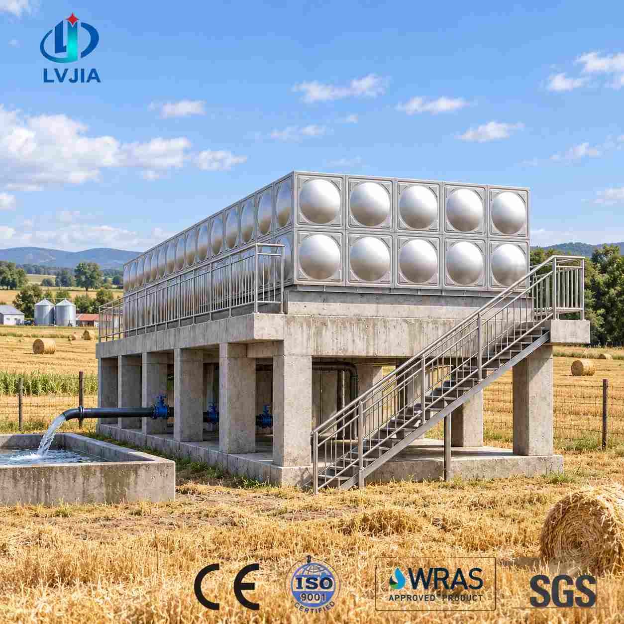 Stainless Steel Storage Tank, 200 m³