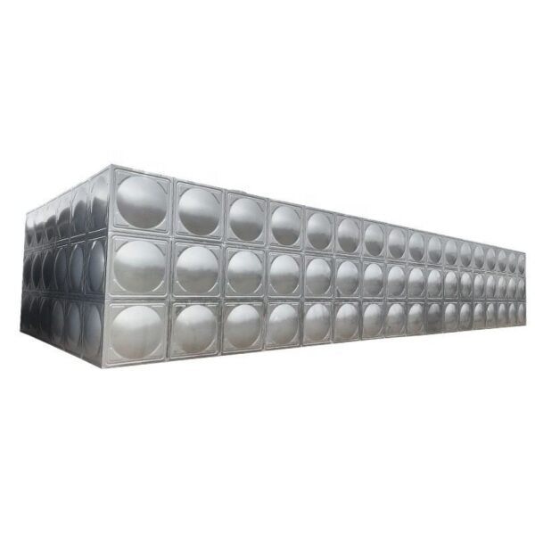 Insulated Stainless Steel Tank, Reservoir — insulated stainless steel tank — access hatch, vent and pipework connections