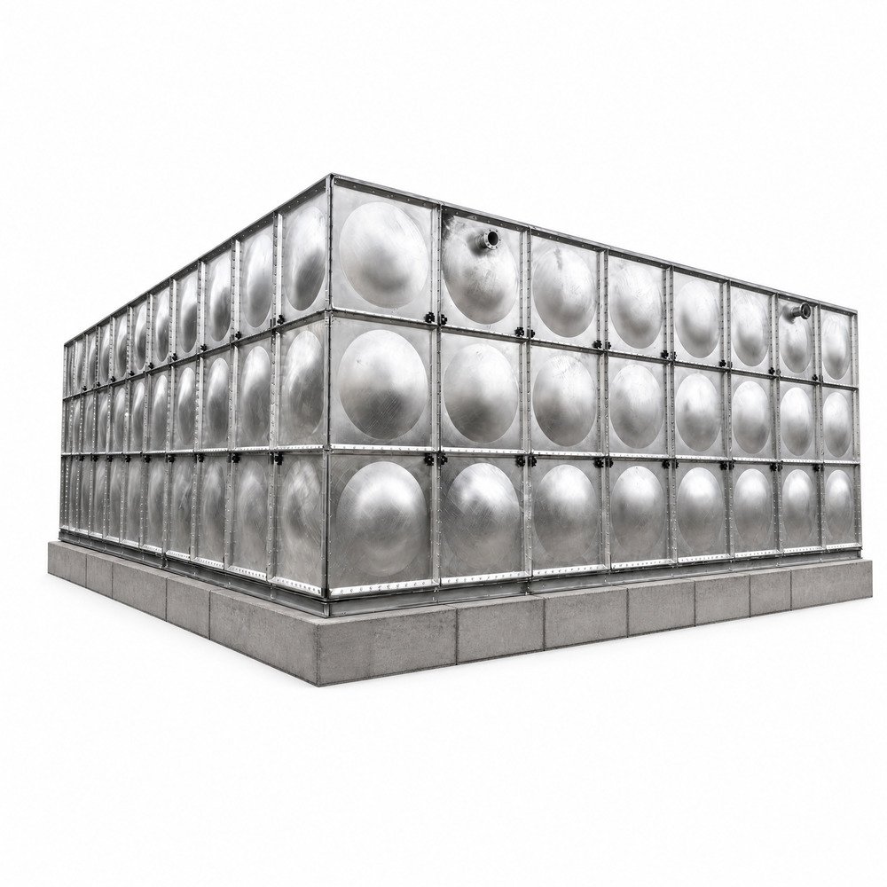 Hot-dip galvanized sectional water tank